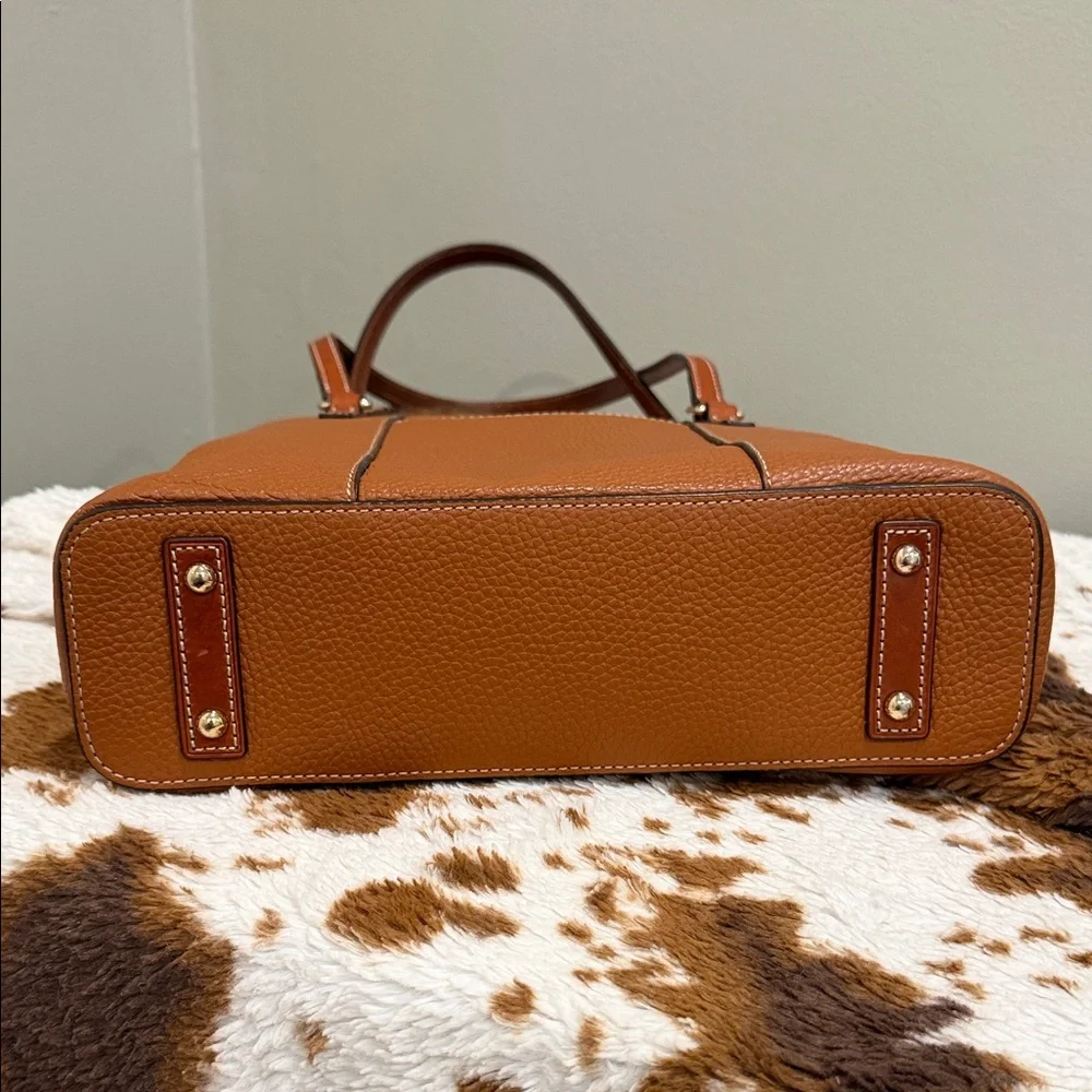 Dooney & Bourke French Caramel Lexington Pebble Grain Leather Tote Bag/ Like New - Picture 13 of 16